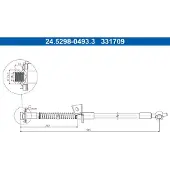 Ate Bremsschlauch [Hersteller-Nr. 24.5298-0493.3] für Kia, Hyundai