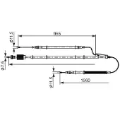 Bosch Seilzug, Feststellbremse [Hersteller-Nr. 1987482805] für Opel, Vauxhall