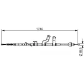 Bosch Seilzug, Feststellbremse 1 987 482 572 Links