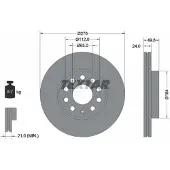 Textar Bremsscheibe 92271905 vorne, belüftet, hochkarbonisiert, 1 Stück