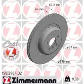 ZIMMERMANN Bremsscheibe FORMULA F 150.2964.32