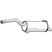 Bosal Hinterer Schalldämpfer 165-075