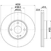 Hella Bremsscheibe [Hersteller-Nr. 8DD355131-821] für Mazda