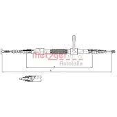 METZGER Handbremsseil Seilzug Feststellbremse für ALFA ROMEO 147 (937) Hinten Links 251.34