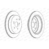 FERODO Bremsscheiben DDF2072C hinten, belüftet, 2 Stück