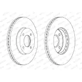 FERODO Bremsscheiben DDF2068C vorne, belüftet, 2 Stück