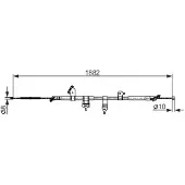 Bosch Seilzug, Feststellbremse [Hersteller-Nr. 1987482567] für Toyota