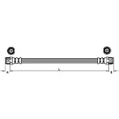 METZGER 4110224 Bremsschlauch passend für PEUGEOT 2008 Kombi (CU) 207 (WA, WC) 207 CC (WD) 208 I Schrägheck (CA, CC) 207 SW (WK) 301