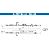 Ate 24.3727-0694.2 Seilzug, Feststellbremse