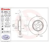 Brembo Bremsscheibe [Hersteller-Nr. 09.8936.11] für Renault
