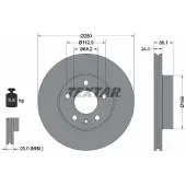 Textar Bremsscheibe 92083805 vorne, belüftet, hochkarbonisiert, 1 Stück