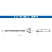Ate 24.3727-0693.2 Seilzug, Feststellbremse