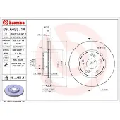 Brembo Bremsscheibe 09.A455.11, vorne, belüftet, 1 Stück