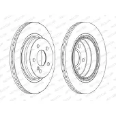 FERODO Bremsscheiben DDF1700C hinten, belüftet, 2 Stück