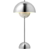 &tradition Flowerpot VP3 Tischleuchte, chrom, 50 cm - &TRADITION &Tradition, Flowerpot VP3, Metallisch, für Wohnzimmer, Metall, Design