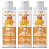 Bellitaliabio Arnikaöl für Massage, Sport und Entspannung 3x250 ml