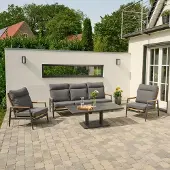 Siena Garden Roma Loungeset mit Lifttisch