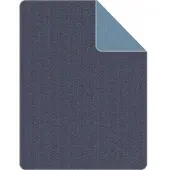 S.oliver Plaid Jacquard Jeansblau-150 x 200 cm
