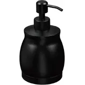 Relaxdays 2x Seifenspender Edelstahl 390ml schwarz Schwarz