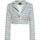 Faina Damen Kurzblazer in Blau Mehrfarbig | Gr.: XL