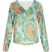 Usha Bluse Damen Grün Mehrfarbig