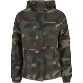 Brandit schlichte Damen Jacke Reißverschluss Kapuze Camouflage