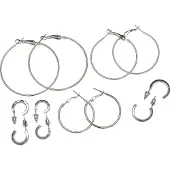 Urban Classics Basic Hoop Earrings 6-Pack