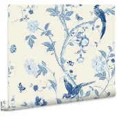 Graham & Brown Vliestapete "Summer Palace", blau, B:0,52m L:10m, Vlies, Tapeten, Vliestapete, FSC zertifiziert, mit lebhaftem Druck, 10 Meter Länge