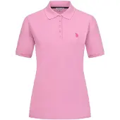 U.s. polo assn. . Damen Poloshirt kurzarm aus Baumwoll-Elasthan