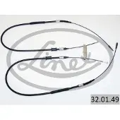 Linex Handbremsseil 32.01.49 Hinten für OPEL Omega B Limousine (V94) 1550/841/1550/841mm