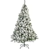 Décoris Weihnachtsbaum Imperial Kiefer verschneit h210 cm grün/weiß (tweekleurig)