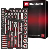 Einhell E-Case-Einleger Stecknüsse und Ratschen, 370520, 60-teilig