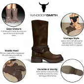 Windsor Smith Windsorsmith Damen Brownie Wildleder-Westernreitstiefel, mittelhoch - Gotcha