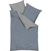 Kaeppel Mako Satin Wendebettwäsche Jaro 200x200 cm + 2x 80x80 cm Taube