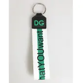 Dolce&Gabbana Logo-Stoff-Schlüsselanhänger