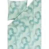 Estella Mako Interlock Jersey Bettwäsche Tobias mint 135x200 cm + 80x80 cm