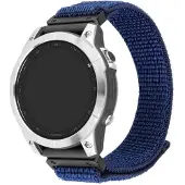 FIXED Nylon rem til Garmin QuickFit 22 mm Mørkeblå