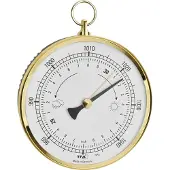 TFA-Dostmann TFA 29.4003 Analoges Barometer mit Messingring klassisch Germany