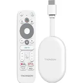 Thomson Streaming Dongle Google TV Go 150E Cast 4K - White