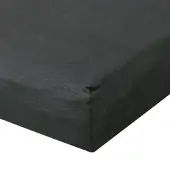 TRAUMSCHLAF Zwirn-Jersey Elasthan Spannbetttuch De-Luxe 120x200 - 130x220 cm | graphit - grau