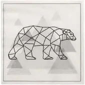 Papstar 300 Servietten, 3-lagig 1/4-Falz 33 cm x 33 cm "Teddy" (89218, 15x20 Stück)