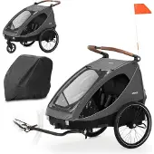 Hauck 2in1 Fahrradanhänger Dryk Duo für 2