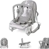 Lorelli Babywippe Eliza Spielbogen, verstellbar, Tragegriffe, Schwingeffekt grau Hase
