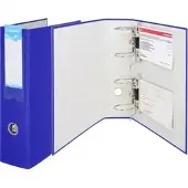 Donau Doppelordner 3972001-10, A4, 7,5cm breit, Kunststoff, blau