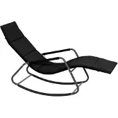 Siena Garden Schaukelliege mit Kissen Aliano black