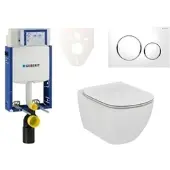 Ideal standard Geberit Wand-WC Set für Einmauerung + Tesi WC 110.302.00.5NE4