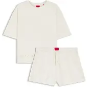 HUGO underwear Pyjama "MESH LOGO SHORT-SET" Set, 2 Stretch-Baumwolle im Relaxed Fit