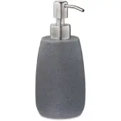 Relaxdays 2x Seifenspender mit Edelstahlpumpe grau Silber,Grau