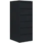LÜLLMANN Karteischrank, 6 Schubladen, zweibahnig, 1320 x 530 x 620 mm, tiefschwarz