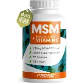 ProFuel - MSM 2000mg pro Tag + natürliches Vitamin C 365 Tabletten mit Methylsulfonylmethan St Kapseln